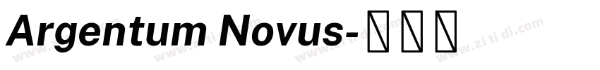 Argentum Novus字体转换